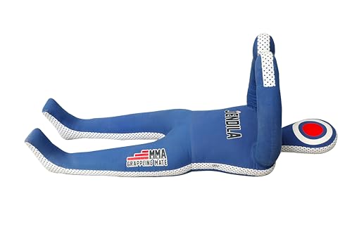 Grappling Dummy-MMA Jiu Jitsu Grappling Wrestling Dummy Made from Durable Canvas Fabrics MMA Dummy (UNFILLED) - color: Blue