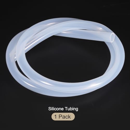 3.3ft 3/8" ID x 1/2" OD Silicone Tubing Clear Industrial Plastic Tubing Pure Silicone Hoses for Pump Siphoning Draining Irrigation Brewing - color: Clear, size: 3/8" x 1/2"