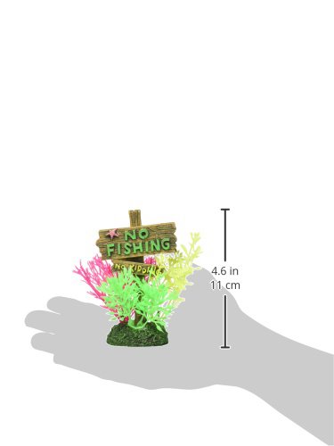 BLUE RIBBON PET PRODUCTS EE-1143 Exotic Environments No Fishing No Kidding Sign, Small,Multi