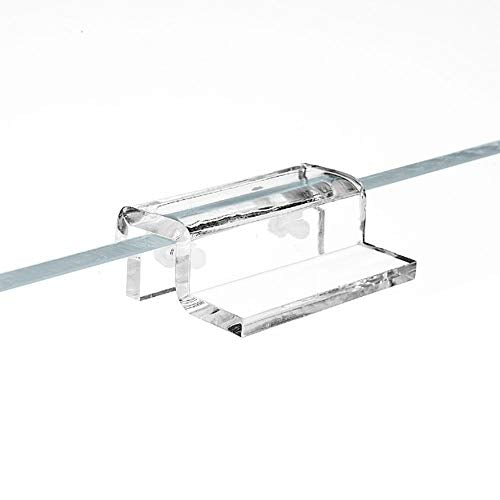 Aquarium Lid Clips, 4pcs Acrylic Aquarium Cover Clip, Clear Fish Glass Cover Clip Support Holder Universal Lid Clips for Rimless Aquariums