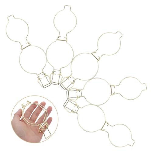 10pcs Jar Wire Clips for Secure Closure Spring Loaded Latch for Canning Storage Elegant Design for Jars Airtight Containers