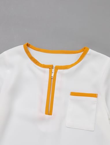 IDOPIP Muslim Baby Boys Prayer Clothes Kaftan Thobe Arabic Islamic Abaya Dubai Robe with Head Scarf + Rope Ramadan Eid Outfit - color: White + Gold, size: 2-3T