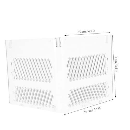 Aquarium Divider Acrylic Pump Isolation Plate for Clean Water Easy Install Fish to Prevent Sand Clogging and Manage Pump Wires Fits Various