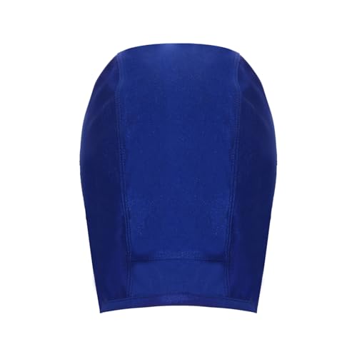 YiZYiF Wrestling Hair Cap Cover Universal Fit for Any Headgear with Chin and Open Ears Long Hair Slicker for Grappling - color: Royal Blue