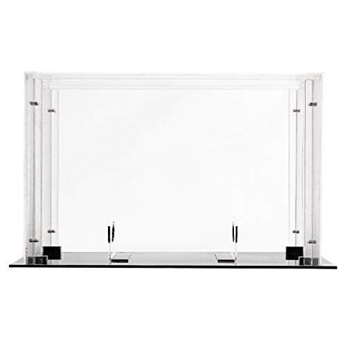Franklin Sports Display Case – Memorabilia – UV Protected – Sport Collectibles - Baseball - Batting Gloves - Basketball - Soccer Ball - Football - style: Football