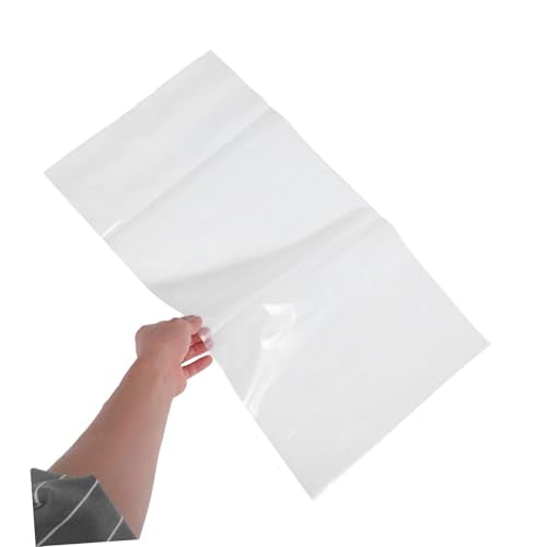 Amosfun 50Pcs Leakproof Fish Transport Bags Transparent Packaging for Fish Aquatic for Aquariums Pet Stores Hobbyists