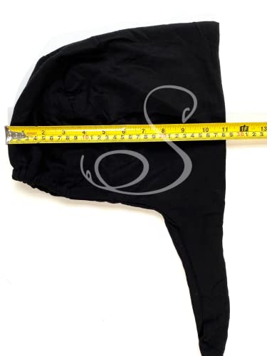 Women’s Cotton Bonnet with Silky Satin Lining for Hair Protection | Elegant Hijab Undercap, Sleep Cap, Breathable Underscarf with Tie-Back for Fashionable Modest Wearers (Nude)