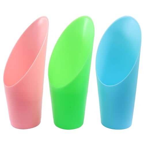 3 Pcs Bonsai Soil Scoops Plastic Garden Shovels | Colorful Mini Potting Scoops, For Plant Succulent, Lightweight and Durable Design, For Easy Gardening and Transplanting Tasks - style: Blue-pink(3pcs)
