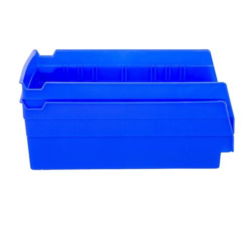 HE HUDSON EXCHANGE 12" x 8" x 4" Plastic Nesting Storage 12” Shelf Bin, Blue - color: Blue, size: 1 Pack
