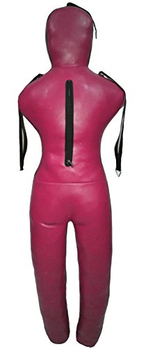 Bestzo MMA Jiu Jitsu Judo Punching Bag Grappling Dummy Purple/Pink Hands on Front Synthetic Leather-70 inches-Unfilled