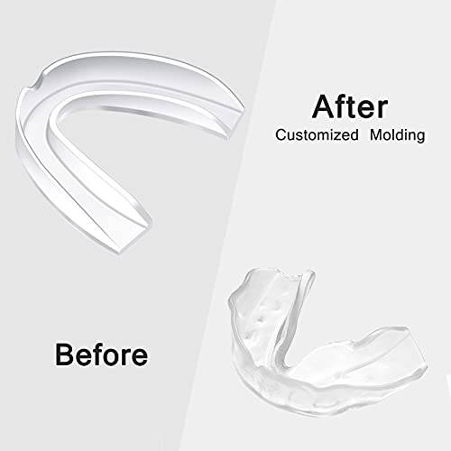 Nuanchu 30 Pack Sports Mouth Guard Athletic Moldable Mouth Guard Boxing Protection for Adult Hockey Football Basketball Lacrosse Boxing(Clear)