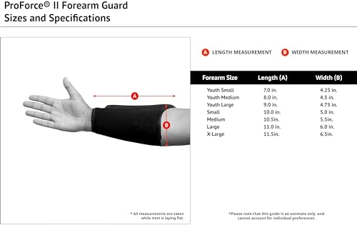 ProForce II Martial Arts Forearm Guard (White) - size: X-Large