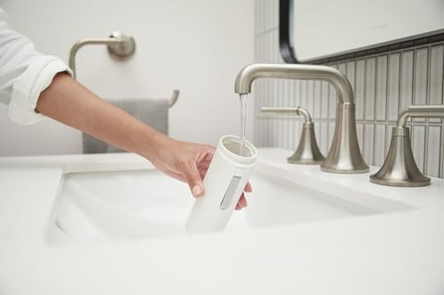 Kohler PureWash M050 Portable Bidet Sprayer,Travel Bidet, Compact Design for Easy Transport with Carrying Strap, Multi-setting Spray Functions, Holds Water for Up to One Minute, White