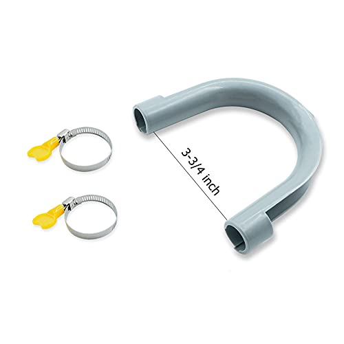 AGOOBO Washing Machine Drain Hose,10 FT Universal Washer Drain Hose Extension Kit with U-Bend Hose Holder and 2 Hose Clamps, Fits for 3/4 to 1-1/2 inch Drain Outlets