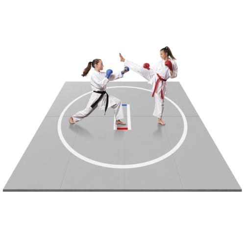 Generic 3M X 3M Folding Exercise Mat Wear Resist Multi-Functional Training Blankets Anti-Slip for Grappling Martial Art Boxing Judo