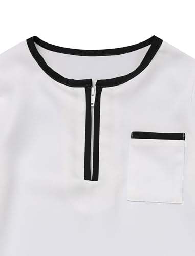 IDOPIP Muslim Baby Boys Prayer Clothes Kaftan Thobe Arabic Islamic Abaya Dubai Robe with Head Scarf + Rope Ramadan Eid Outfit - color: White + Black, size: 12-24 Months