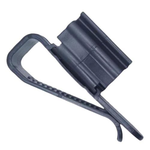 4Pcs Hose Holder, Plastic Fish Water Pipe Clamp, Aquarium Filtration Clip, Adjustable Aquarium Filtration Bucket Mounting Clip, Fit fir 8mm to 16mm Hoses (Black) - color: Black