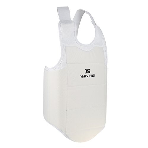 Unisex Taekwondo Karate Chest Guard Protector, Foam Padded Vest with Adjustable Straps, Size M (21.6 x 14.2 in), for Adults and Children