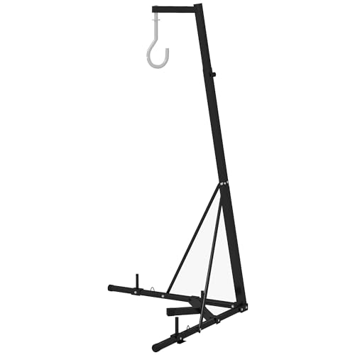 Foldable Heavy Bag Stand 67" -Adjustable Height Boxing Stand for Home Gyms