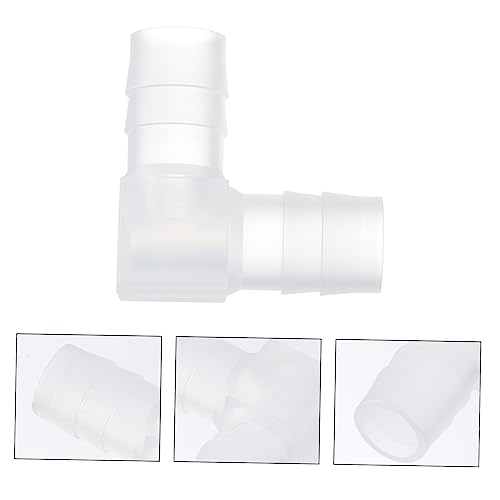 SOLUSTRE 10pcs L Shaped Plastic Hose Connector Sturdy Elbow Fitting for Garden and Aquarium 1/2 Inch Barbed Adapter for Flexible Tubing
