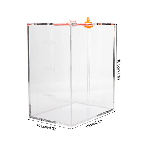 Transparent Acrylic Dosing Pump Store Reservoir Titration Tank Aquarium Sturdy Durable with Scale for Aquarium Reef Tank 2.5L 4.5L Capacity (DT-25 2.5L) - size: DT-25 2.5L