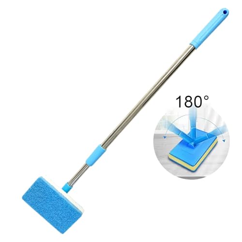 Aquarium Cleaning Brush, Cleaning and Maintenance Tool and Glass with Metal Handle, Suitable for Hard-to-Clean Aquariums, Square