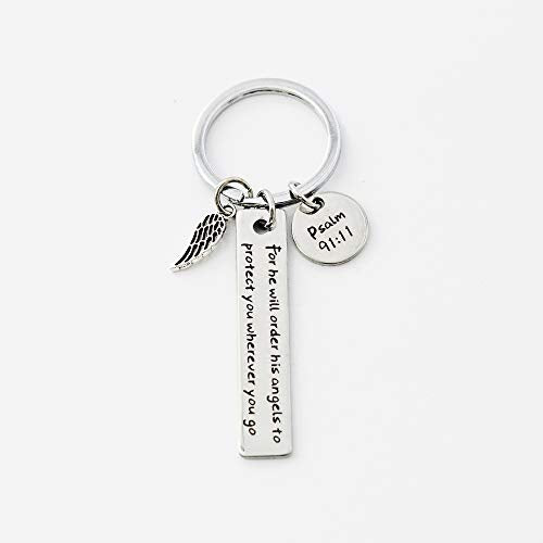 Meiligo Christian Gift God Keychain Religious Keychain Bible Verse Keychain