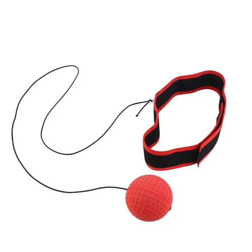 Agatige Boxing Reflex Ball Set, Boxing Training Ball Adult Punch Exercise Ball Boxing Equipment with Elastic Head Band, Varying, Strings for Beginner Proficiency Improvement - size: E305-H01