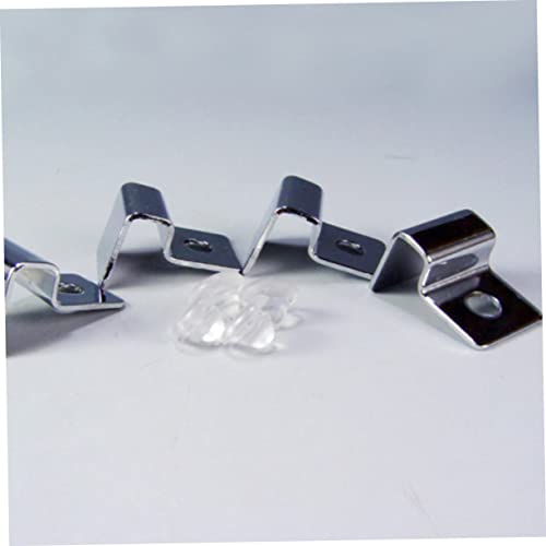 BESPORTBLE 8pcs Stainless Steel Aquarium Cover Support Holders for Glass Durable Fish Tank Clips for Easy Cleaning and Water Changes Compatible Open Tanks and Pet Boxes