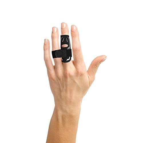 Finger Splint Finger Support Adjustable Elastic Compression Finger Sleeves Finger Brace Relieve Joint Pain Finger Guard Sport Finger Protector for Basketball Volleyball Tennis Baseball - M - size: Medium