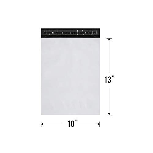 White Poly Mailers 10x13 in, Shipping Bags, 1000 Pcs | Bulk poly mailers and shipping bags for clothes; mailing bags for packing shirts and fabric accessories. - size: 10" x 13" 1000pcs