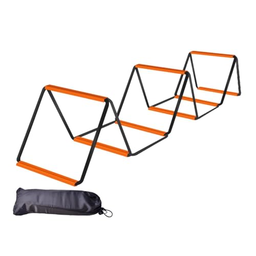 Menolana Agility Ladder Football Footwork Ladder Balance Foldable Agility Training Equipment Speed Ladder for Outdoor Sports Workout - size: 8 Grids With Bag