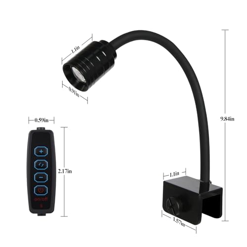 3W LED Aquarium Light, Clip On Fish Tank Lamp | Full Spectrum, 3 Color Modes, Adjustable Beam, Aluminum Housing, Terrarium & Coral