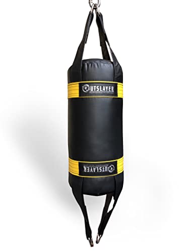 Outslayer 20 Pound Double End Heavy Bag - color: Black/Yellow