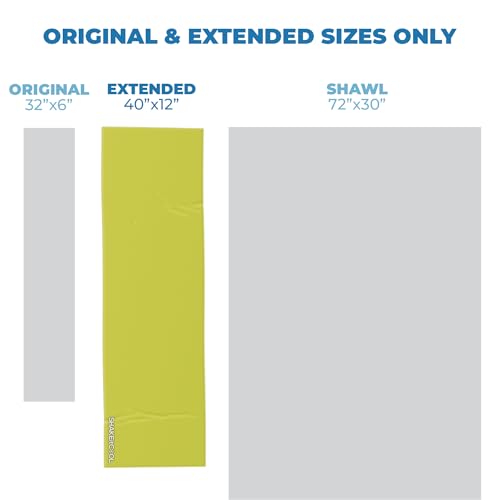 SHAKEitCOOL Extended Size Cooling Towel β Be Cool in Style - Heat Relief, Soft, Lightweight, Sun Protection, Easy Clean - Perfect for Biking, Hiking, Running, Yoga, Golf, Gardening - Safety Yellow M - color: Safety Yellow