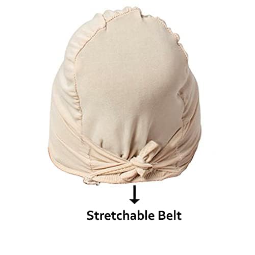 Under Cap Hijab Scarf Underscarf Glitter Bonnet Tie-Back Hat for Women