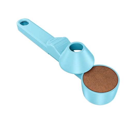 Coffee Scoop & Funnel for Reusable K Cup Refillable Coffee Pods,2 Tablespoon Coffee Scoop for Ground Coffee (1, Blue) - color: Blue