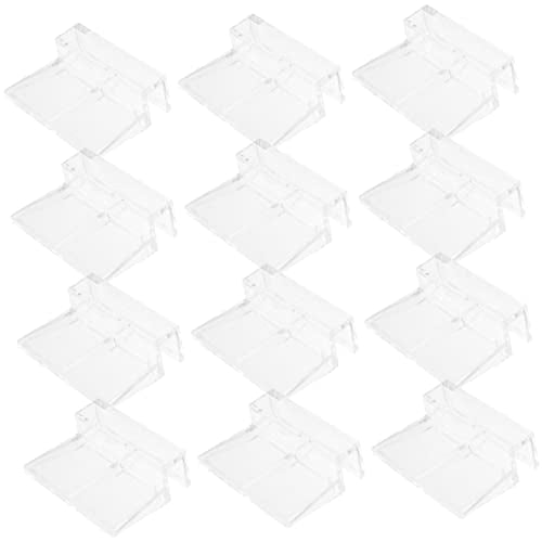Yardwe 32pcs Acrylic Fish Tank Cover Holders Sturdy Aquarium Lid Racks for Easy Cleaning and Water Changes Suitable for Fish Tanks and Turtle
