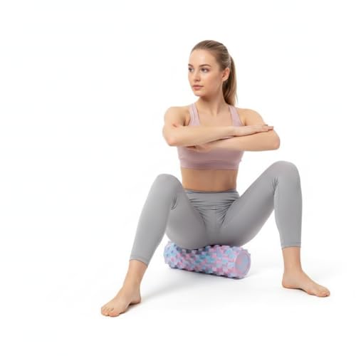Gradient Foam Roller Deep Tissue Massage - High Density Trigger Point Muscle Roller for Back Pain & Yoga Recovery (2 Pack)