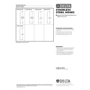 Delta Faucet U495S-69-PK 69-Inch Stainless Steel Hose, Chrome