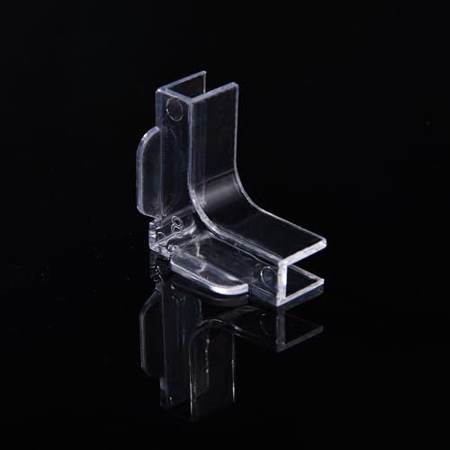 Hipanda Aquarium Hood Fish Tank Top Cover, Fit 8MM/0.3inch Glass | Terrarium lid Plastic Grid with 4-Piece Set Corner Protectors. Prevents Jumping - size: Fit 8MM/0.3inch Glass Black