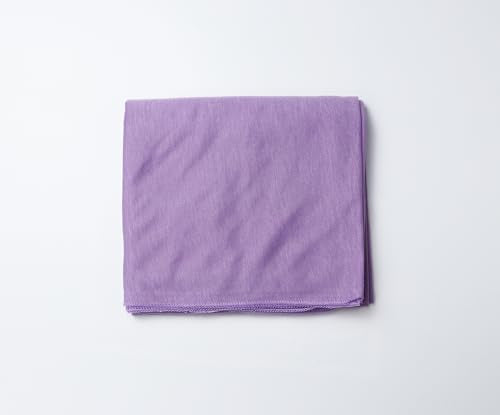 vabovin Head Wraps for Black Women Stretch Jersey Knit Turban Headwrap Solid Color Headscarf Headband Shawl - color: 16- Light Purple