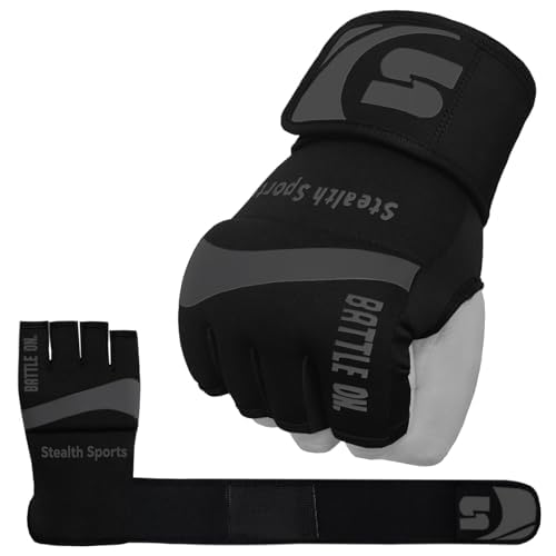 Boxing Inner Gloves Neoprene Wrist Support Padded Gel Wraps Hand Protection Boxing Bag Hand Wraps for Punching MMA Martial Arts Muay Thai Speed Bag Training – Under Mitts - size: Small
