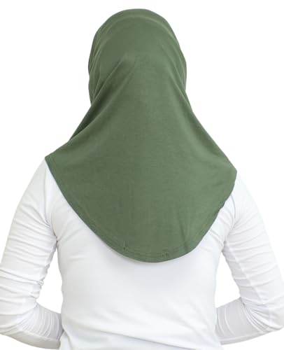 Prien Sport Instant Hijab For Women, Muslim Cotton Turban, Soft Head Scarf, Ready To Wear Hijabs Prayer Clothes, Islamic Wear - color: Khaki