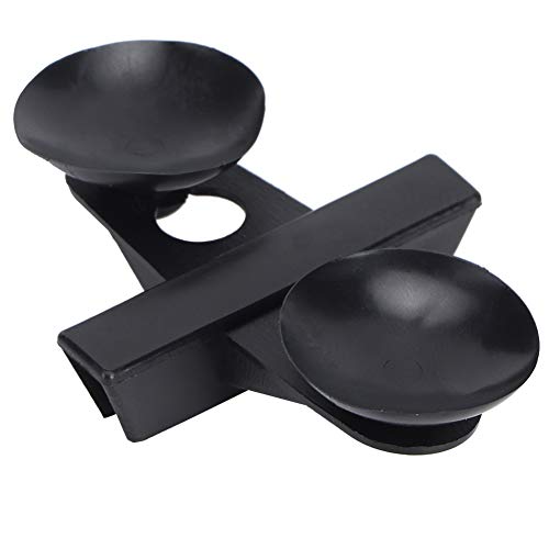 Divider Suction Cup Clips, PVC Aquarium Fish Tank Suction Cup Separating Board, Suction Cup Holder for Breeding Different Fish Species (Black) - color: Black