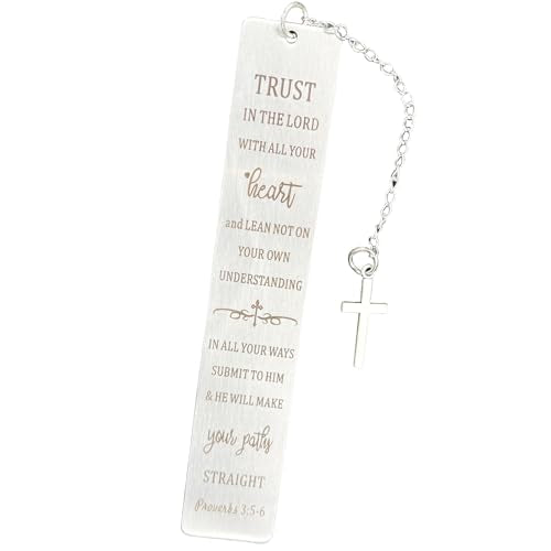 성경 책갈피 책 마커, 금속 기독교 책갈피 선물 액세서리 (Trust in the Lord) - style: 주님을 믿으세요