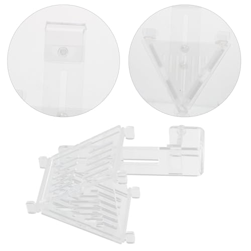 ULTECHNOVO Acrylic Fish Feeding Cup Aquarium Worm Feeder Cone-Shaped Fish Food Holder with Hook for Chilled Bloodworms