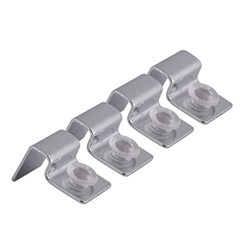 balacoo 2sets Stainless Steel Aquarium Tank Lid Support Clip for Glass Covers Easy Installation Fish Tank Lid Holder Aquarium Accessory 6mm 4pcs*2