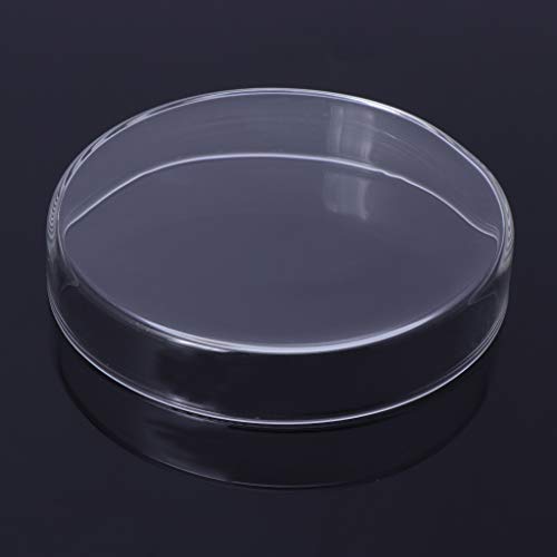 Aquarium Shrimp Feeding Dish High Clear Glass Bottom Feeders Food Bowl 3.9 3.5 3.2 2.4 Inches Round Tray - size: Medium