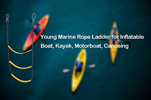 Young Marine Rope Ladder for Inflatable Boat, Kayak, Motorboat, Canoeing (4 Step) - size: 4 STEP